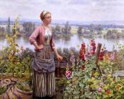 Maria on the Terrace with a Bundle of Grass - 丹尼尔·李奇微爵士